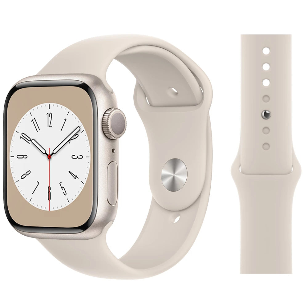 Bracelet beige apple watch série 1 à 7