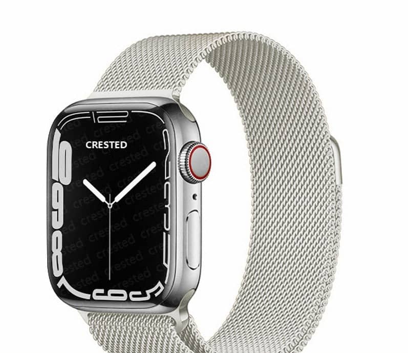 Bracelet Apple Watch Milanais blanc