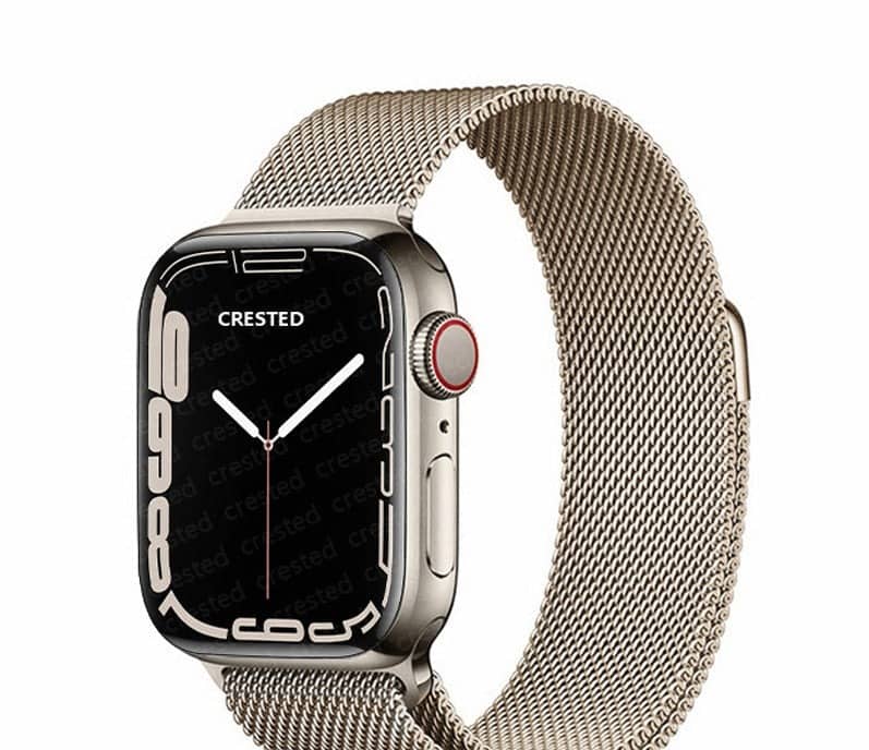 Bracelet Apple Watch Milanais or pâle