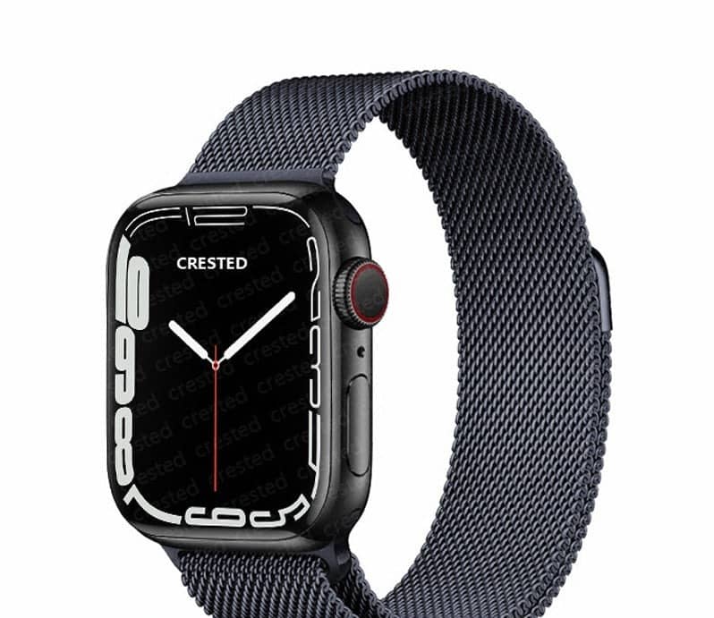 Bracelet Apple Watch Milanais gris anthracite