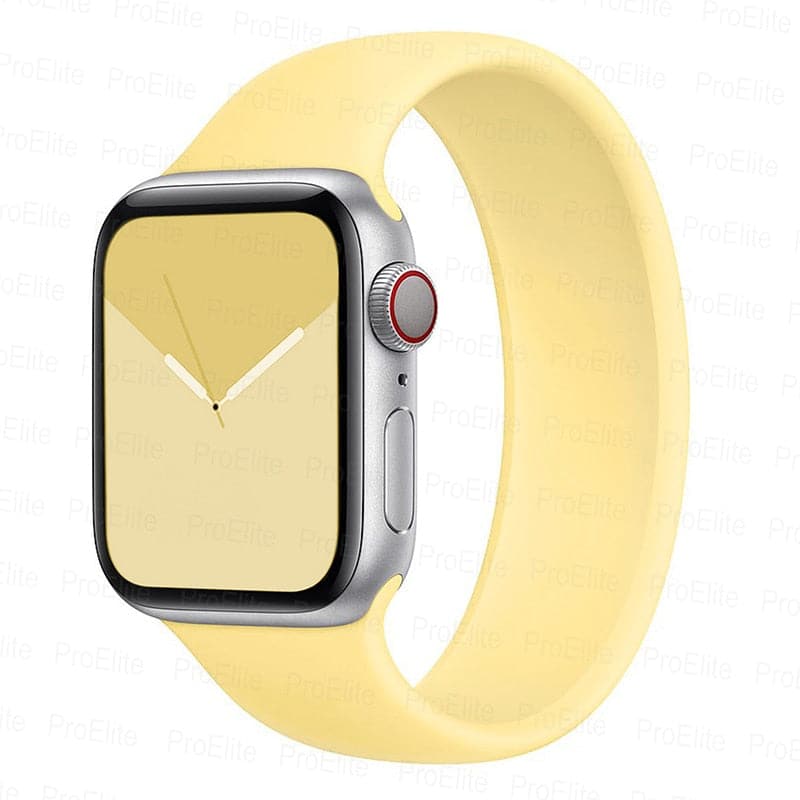 Bracelets Apple Watch 38 40 41 42 44 45 49 mm compatible serie 1 2 3 4 5 6 7 8 se et Ultra Bracelet en silicone monobloc clair eWatch Straps