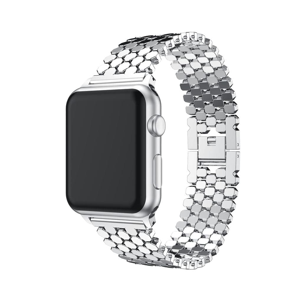 Bracelet en acier inoxydable, pour Apple Watch Argent –