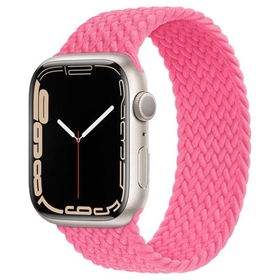 Bracelets Apple Watch 38 40 41 42 44 45 49 mm compatible serie 1 2 3 4 5 6 7 8 se et Ultra Bracelet tressé uni eWatch Straps