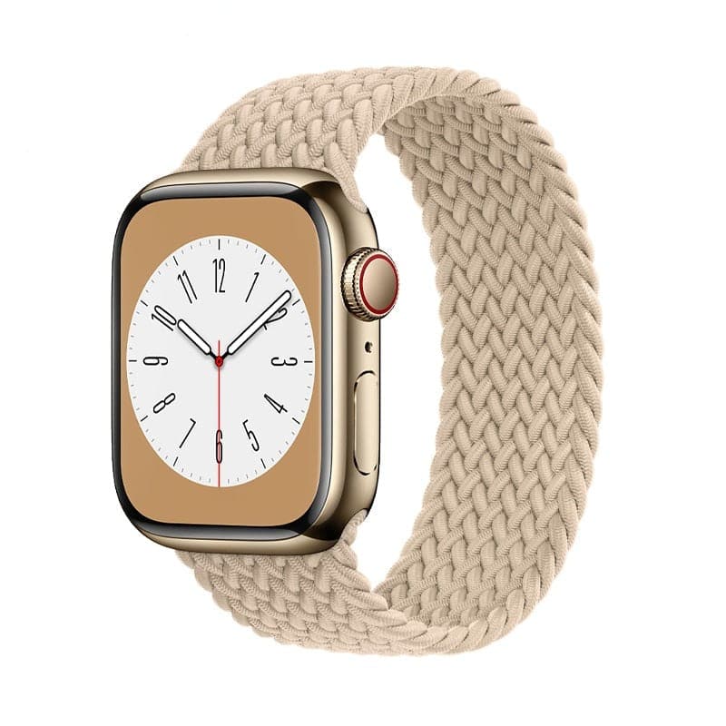 Bracelets Apple Watch 38 40 41 42 44 45 49 mm compatible serie 1 2 3 4 5 6 7 8 se et Ultra Bracelet tressé uni eWatch Straps