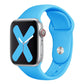 Bracelets Apple Watch Bleu 38 40 41 42 44 45 49 mm compatible serie 1 2 3 4 5 6 7 8 se et Ultra Bracelet en silicone classique flashy eWatch Straps