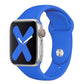 Bracelets Apple Watch Bleu royal 38 40 41 42 44 45 49 mm compatible serie 1 2 3 4 5 6 7 8 se et Ultra Bracelet en silicone classique flashy eWatch Straps