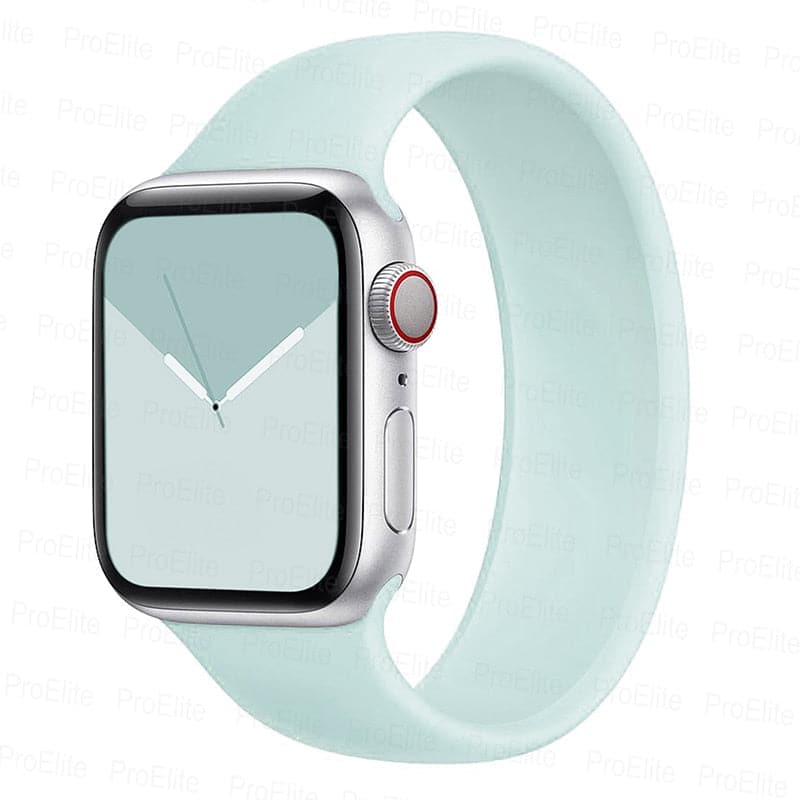 Bracelets Apple Watch Bleuté 38 40 41 42 44 45 49 mm XS compatible serie 1 2 3 4 5 6 7 8 se et Ultra Bracelet en silicone monobloc clair eWatch Straps