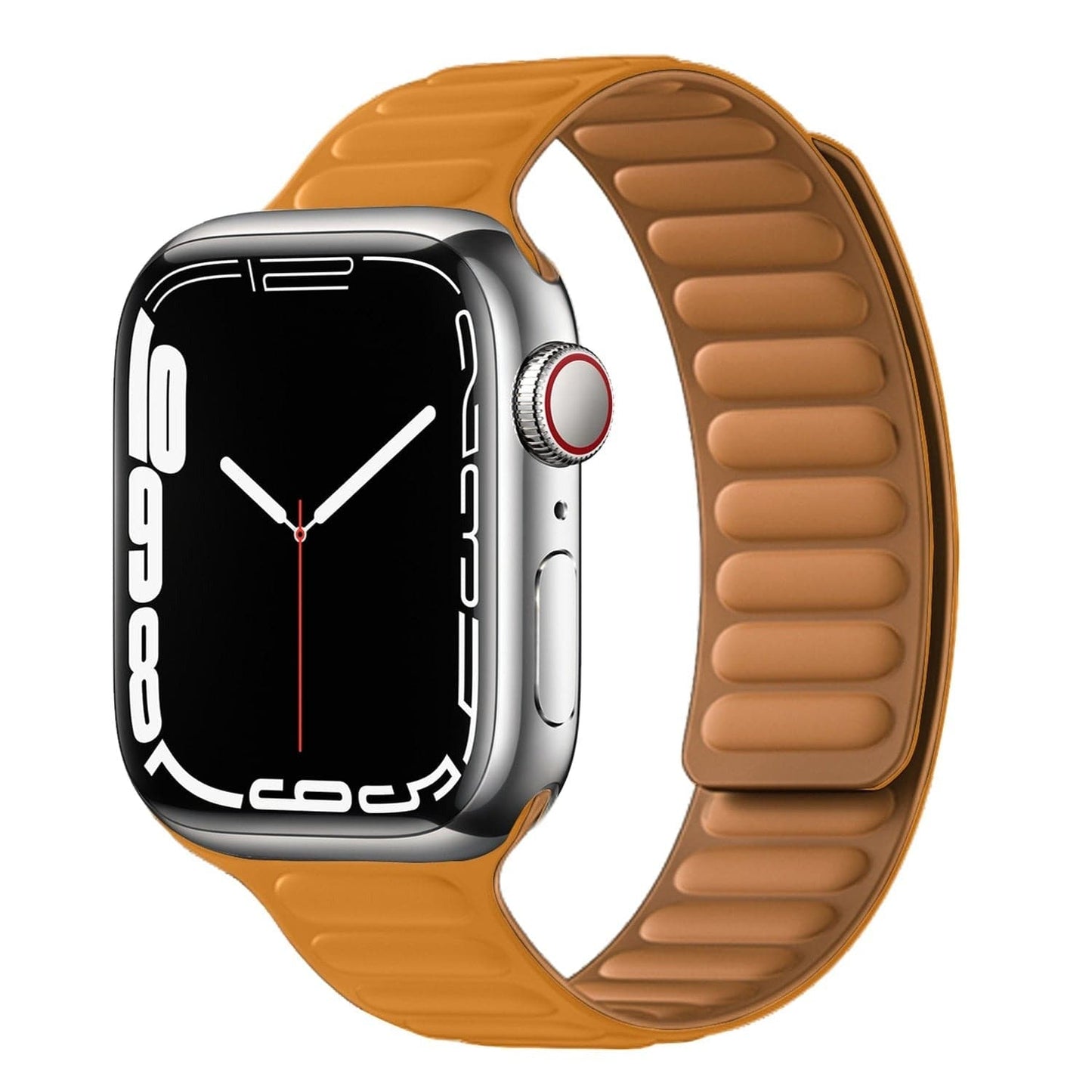 Bracelets Apple Watch California 38 40 41 42 44 45 49 mm compatible serie 1 2 3 4 5 6 7 8 se et Ultra Boucle magnétique en silicone eWatch Straps