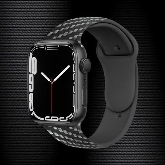 Bracelets Apple Watch Carbone 38 40 41 42 44 45 49 mm compatible serie 1 2 3 4 5 6 7 8 se et Ultra Bracelet carbone eWatch Straps