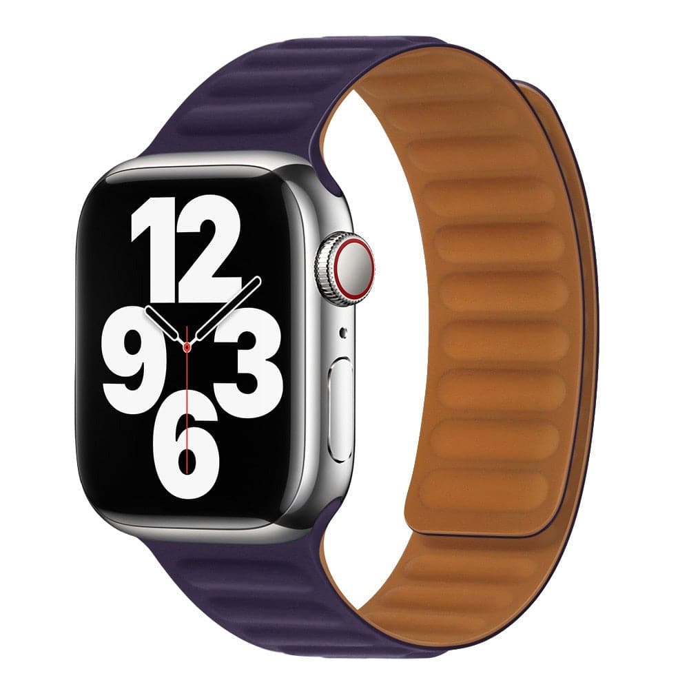 Bracelets Apple Watch Cerise 38 40 41 42 44 45 49 mm compatible serie 1 2 3 4 5 6 7 8 se et Ultra Boucle magnétique en silicone eWatch Straps