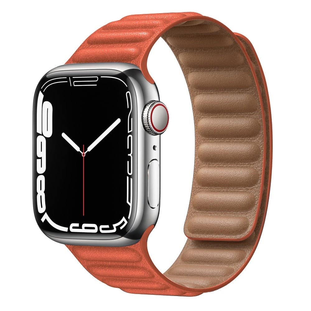 Bracelets Apple Watch Coucher de soleil 38 40 41 42 44 45 49 mm compatible serie 1 2 3 4 5 6 7 8 se et Ultra Boucle magnétique en cuir eWatch Straps