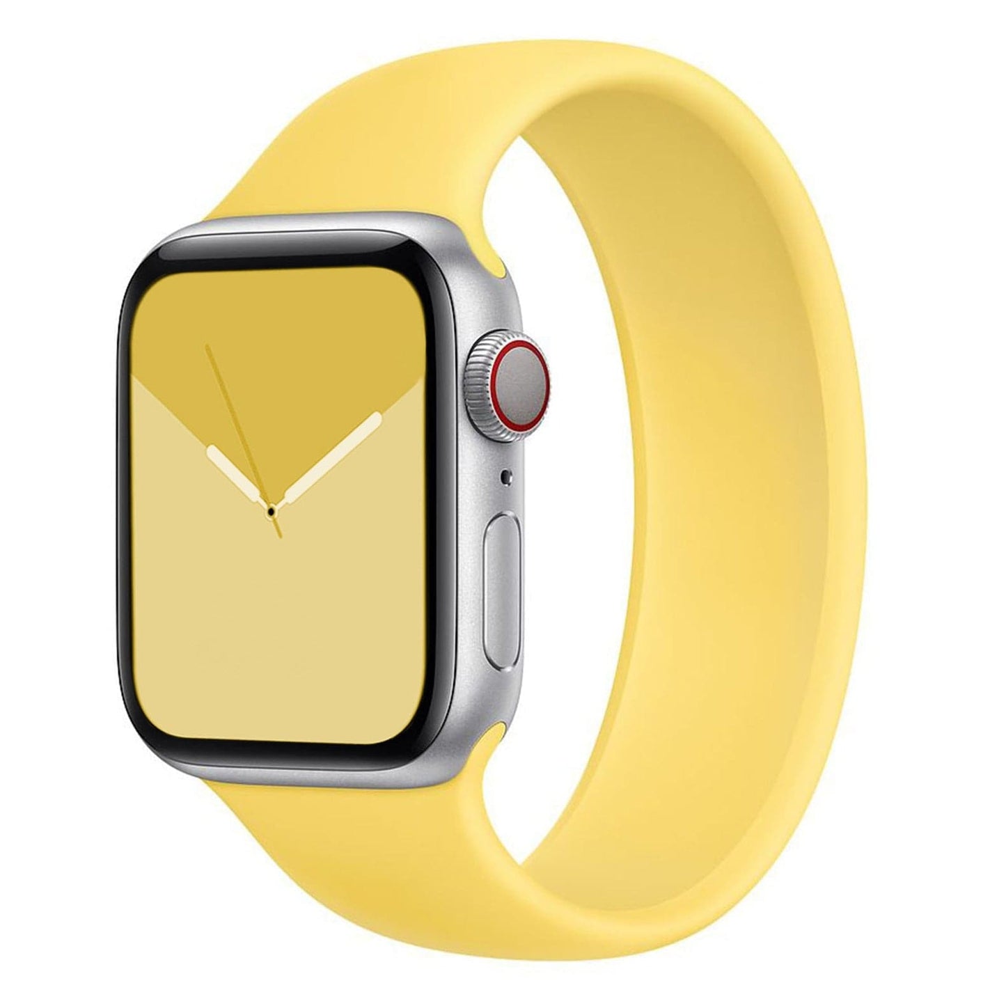 Bracelets Apple Watch Gingembre 38 40 41 42 44 45 49 mm XS compatible serie 1 2 3 4 5 6 7 8 se et Ultra Bracelet en silicone monobloc clair eWatch Straps