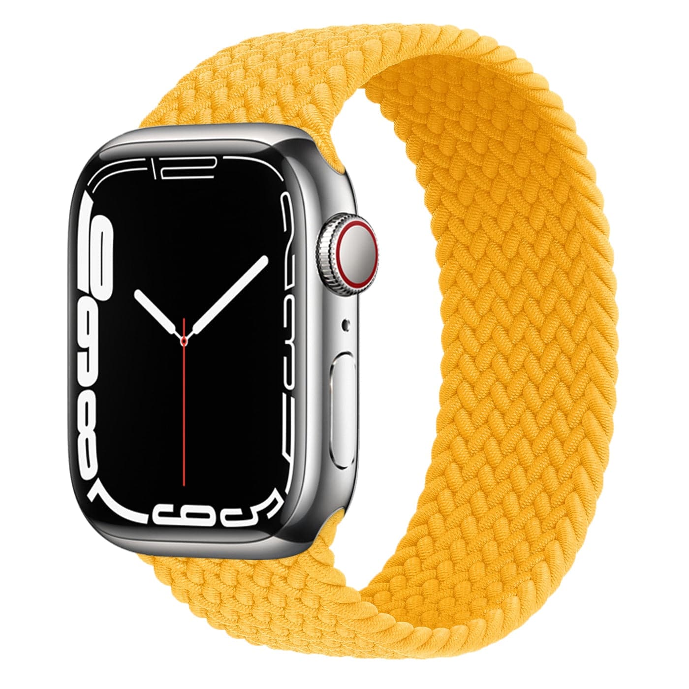 Bracelet Apple Watch Séries 1 à 8, Ultra et SE, en Nylon Tressé avec Boucle  - Beige à Motif Multicolore - Français