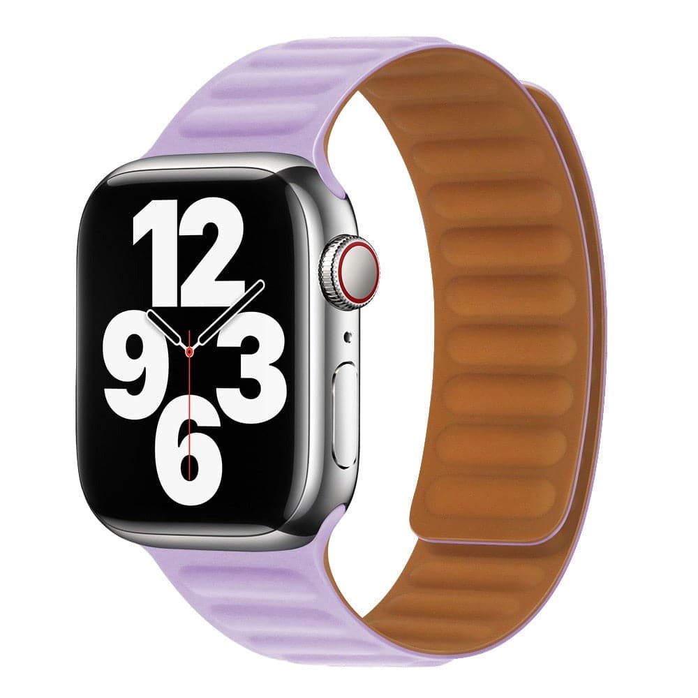 Bracelets Apple Watch Lavande 38 40 41 42 44 45 49 mm compatible serie 1 2 3 4 5 6 7 8 se et Ultra Boucle magnétique en silicone eWatch Straps