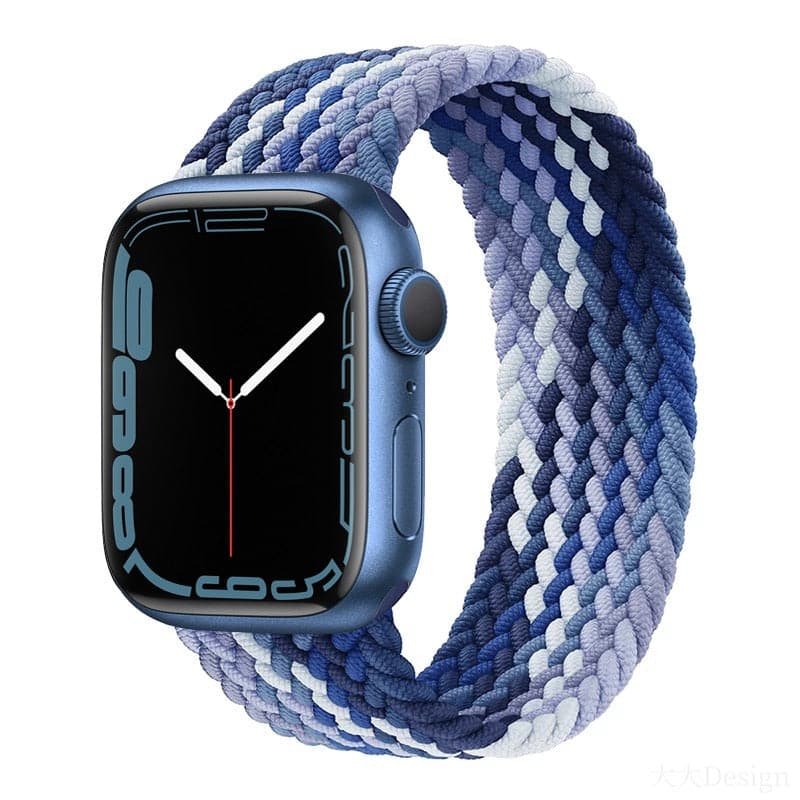 Bracelets Apple Watch Myrtille 38 40 41 42 44 45 49 mm XS compatible serie 1 2 3 4 5 6 7 8 se et Ultra Bracelet tressé multicolore eWatch Straps