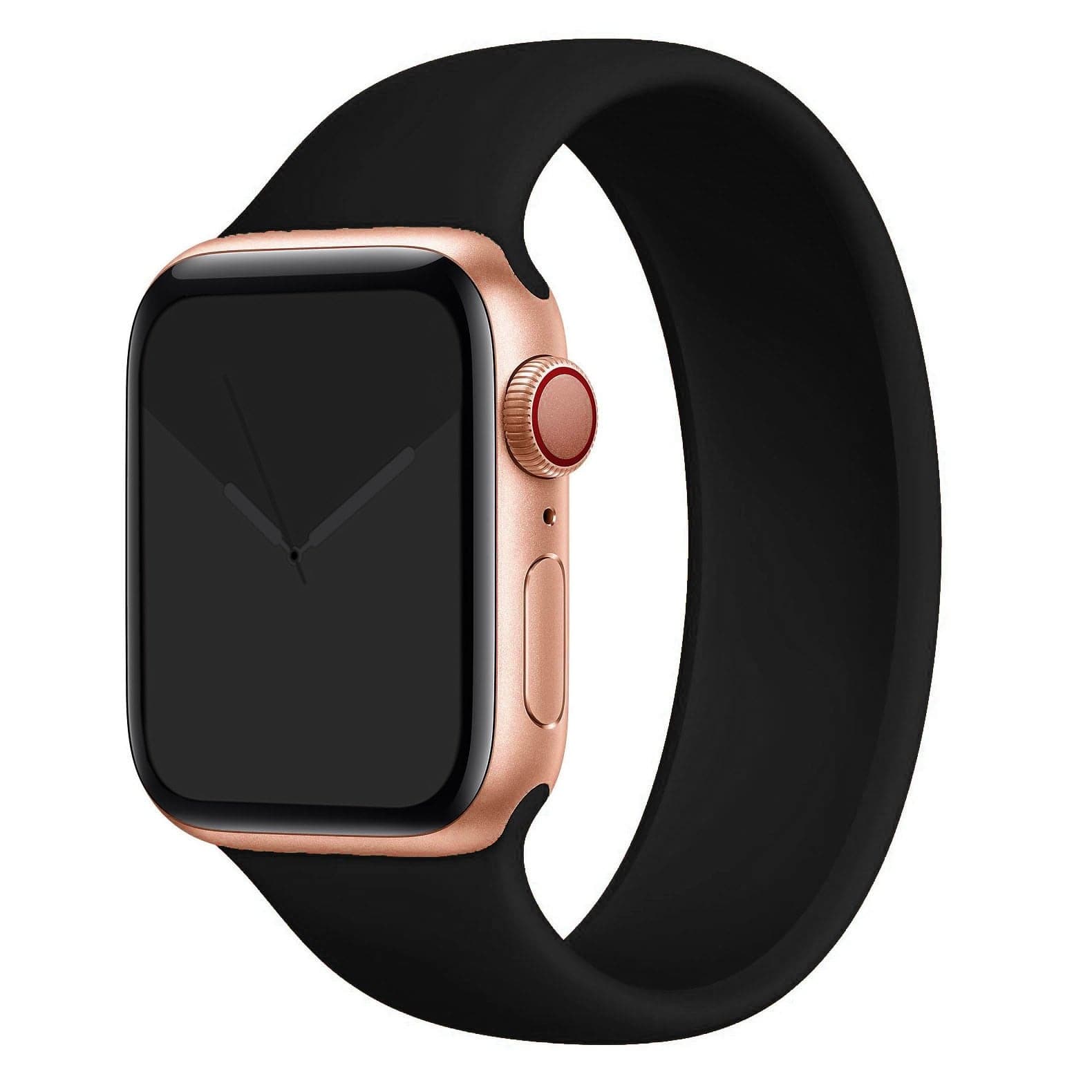 Bracelet silicone monobloc foncé Apple Watch