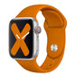 Bracelets Apple Watch Orange foncé 38 40 41 42 44 45 49 mm compatible serie 1 2 3 4 5 6 7 8 se et Ultra Bracelet en silicone classique flashy eWatch Straps