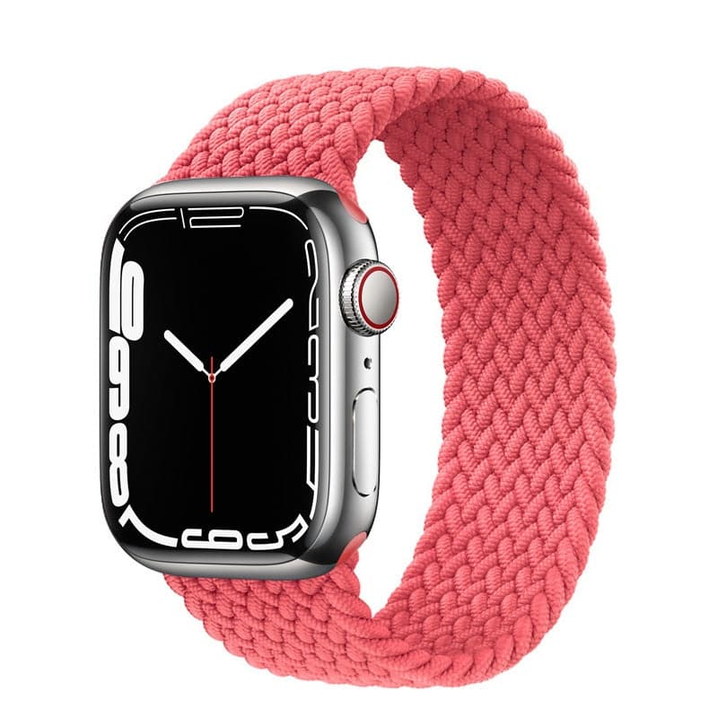 Bracelets Apple Watch Rose 38 40 41 42 44 45 49 mm S compatible serie 1 2 3 4 5 6 7 8 se et Ultra Bracelet tressé uni eWatch Straps
