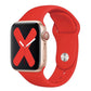 Bracelets Apple Watch Rouge 38 40 41 42 44 45 49 mm compatible serie 1 2 3 4 5 6 7 8 se et Ultra Bracelet en silicone classique flashy eWatch Straps