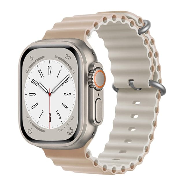 Bracelets Apple Watch Sable rose antique 38 40 41 42 44 45 49 mm compatible serie 1 2 3 4 5 6 7 8 se et Ultra Bracelet Océan bicolore eWatch Straps