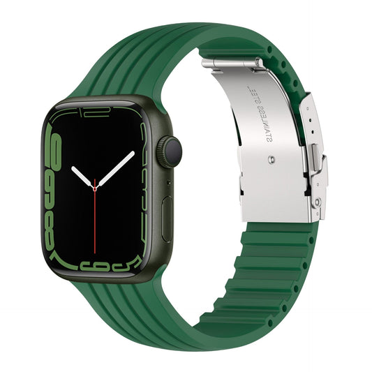 Bracelets Apple Watch Trèfle 38 40 41 42 44 45 49 mm compatible serie 1 2 3 4 5 6 7 8 se et Ultra Bracelet silicone strié eWatch Straps