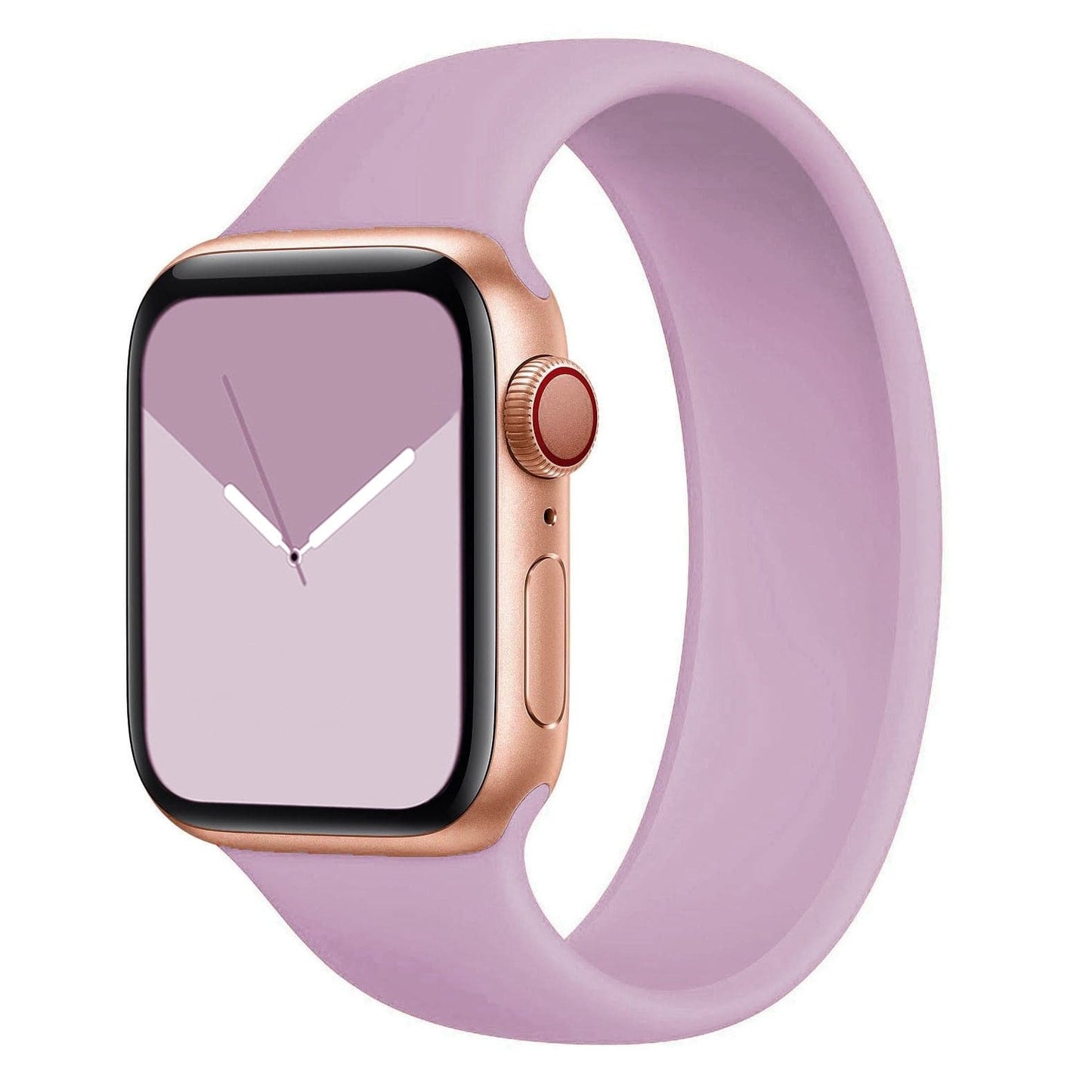 Bracelets Apple Watch Violet clair 38 40 41 42 44 45 49 mm XS compatible serie 1 2 3 4 5 6 7 8 se et Ultra Bracelet en silicone monobloc clair eWatch Straps