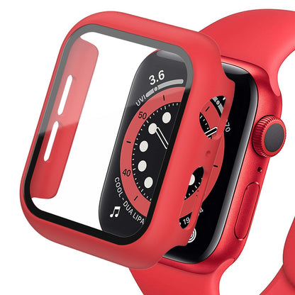 Coque et verre trempé Apple Watch rouge