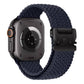 Bracelet Apple Watch Ultra en nylon tressé bleu marine 49 mm – élastique et réglable.
