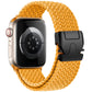 Bracelet Apple Watch sport en nylon élastique jaune 44 mm – résistant et respirant.