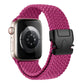 Bracelet Apple Watch nylon élastique rose 45 mm – doux et réglable.