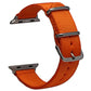 Bracelet Apple Watch 38 40 41 42 44 45 49 mm compatible serie 1 2 3 4 5 6 7 8 se et Apple Watch Ultra - Bracelet en nylon uni eWatch Straps orange et argent