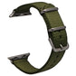 Bracelet Apple Watch 38 40 41 42 44 45 49 mm compatible serie 1 2 3 4 5 6 7 8 se et Apple Watch Ultra - Bracelet en nylon uni eWatch Straps vert et argent