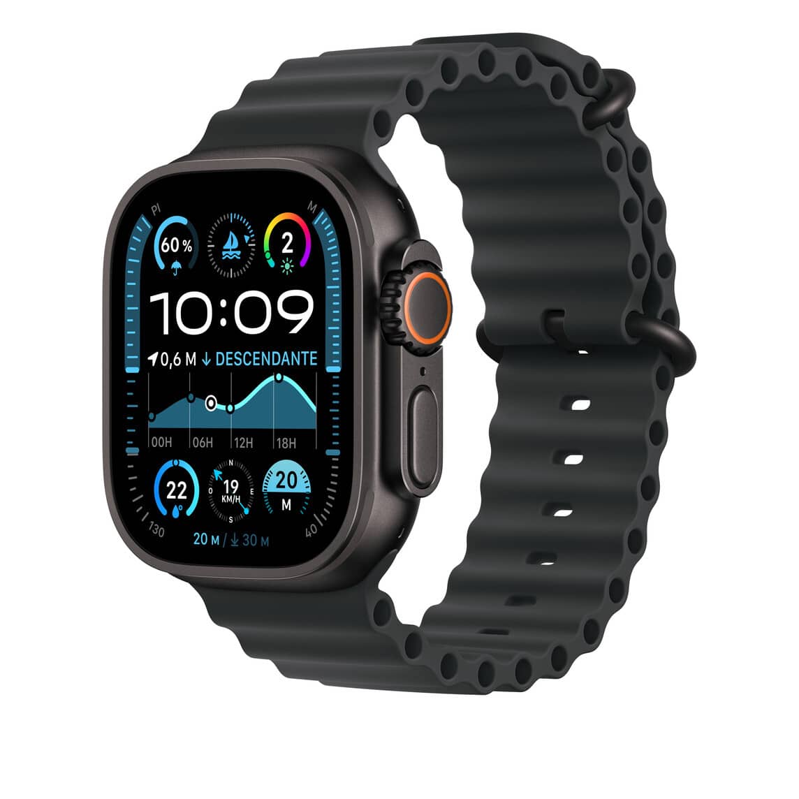 Bracelet Apple Watch Ultra Ocean - Noir