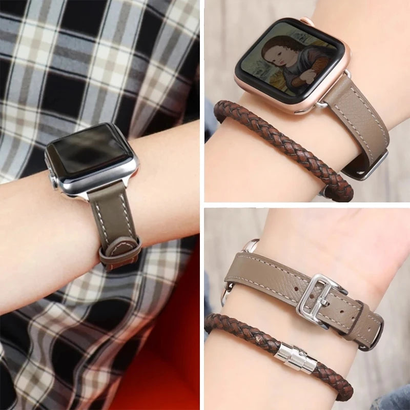 Bracelet Cuir Apple Watch  Collection - Bracelets Tendances