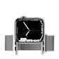 Bracelet Apple Watch Milanais argent vue de face