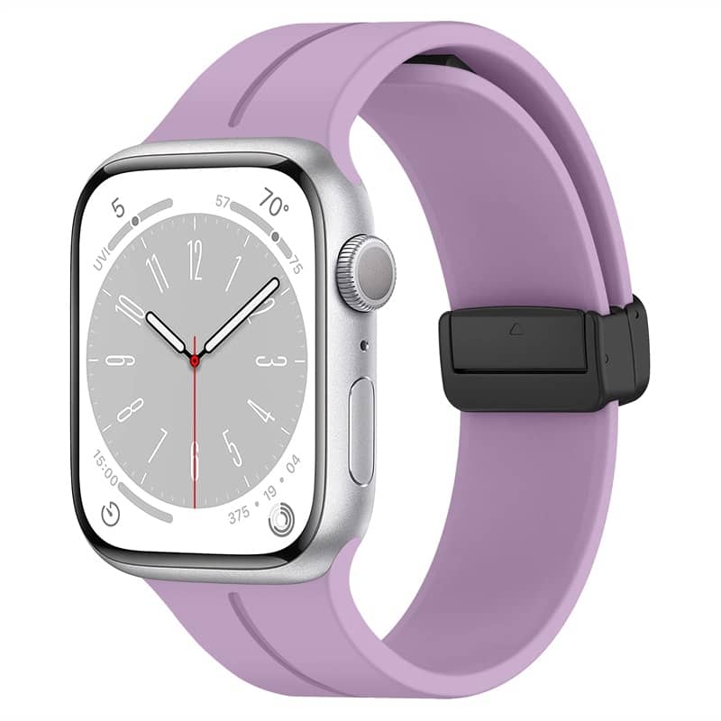 Magnetic silicone Apple Watch strap