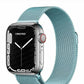 Bracelet Apple Watch Milanais bleu turquoise