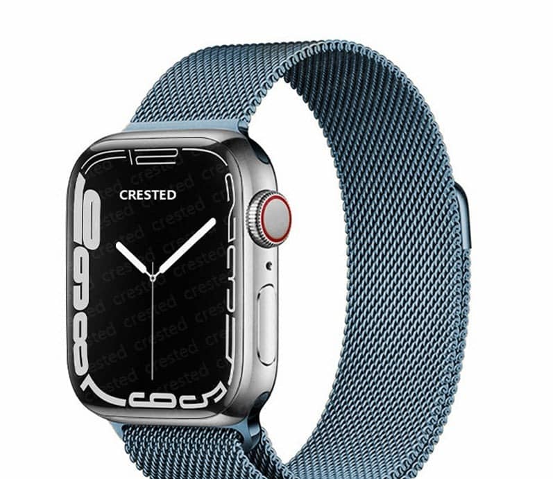 Bracelet Apple Watch Milanais bleu pâle