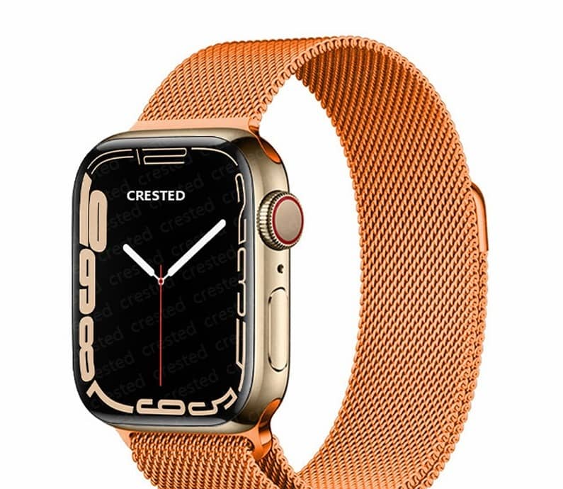 Bracelet Apple Watch Milanais orange