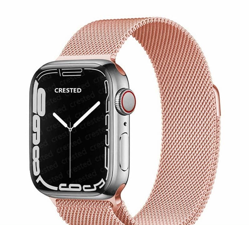 Bracelet Apple Watch Milanais rose clair