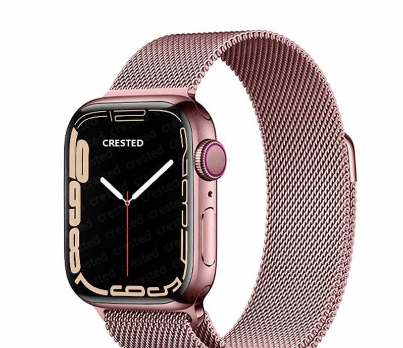 Bracelet Apple Watch Milanais rose pâle