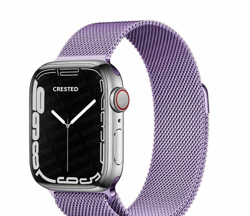 Bracelet Apple Watch Milanais violet pâle