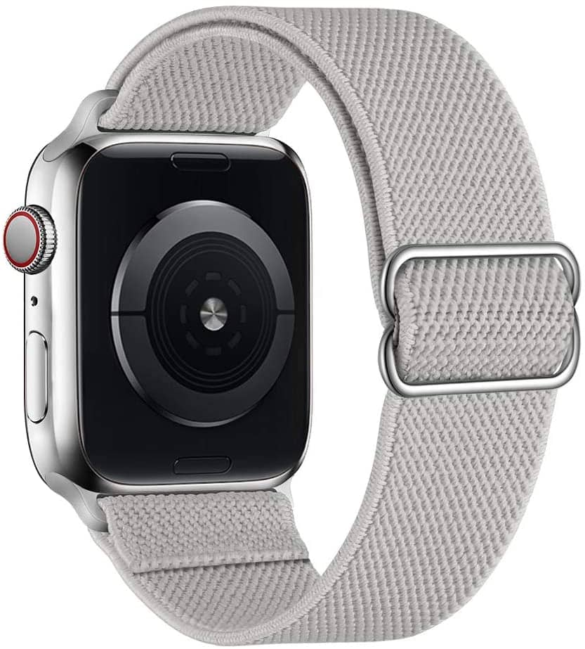 Bracelet montre Apple Watch gris clair