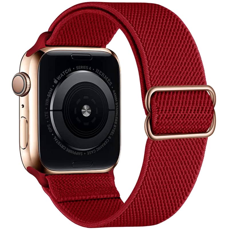 Bracelet montre Apple Watch rouge