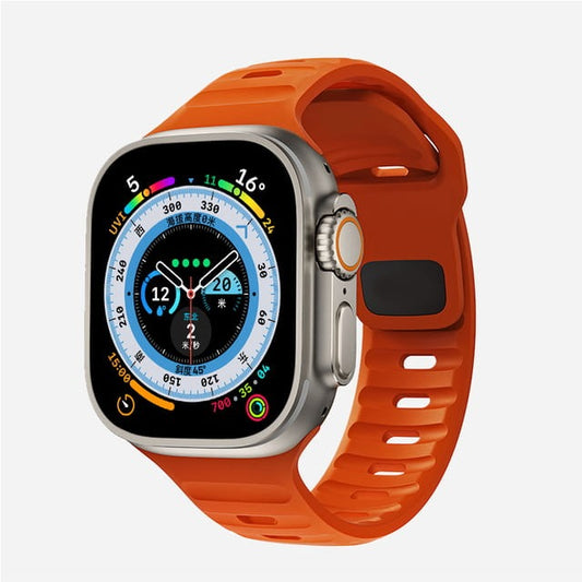 Bracelet Apple Watch en silicone orange