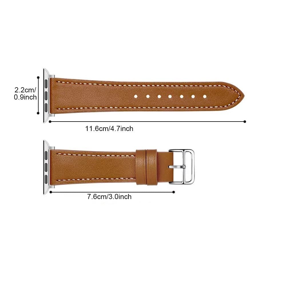 Genuine Leather 20mm Replacement Band 45 44 41 40 49mm for Apple