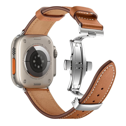 Bracelet Apple Watch cuir 100% véritable 42mm Carrera papillon