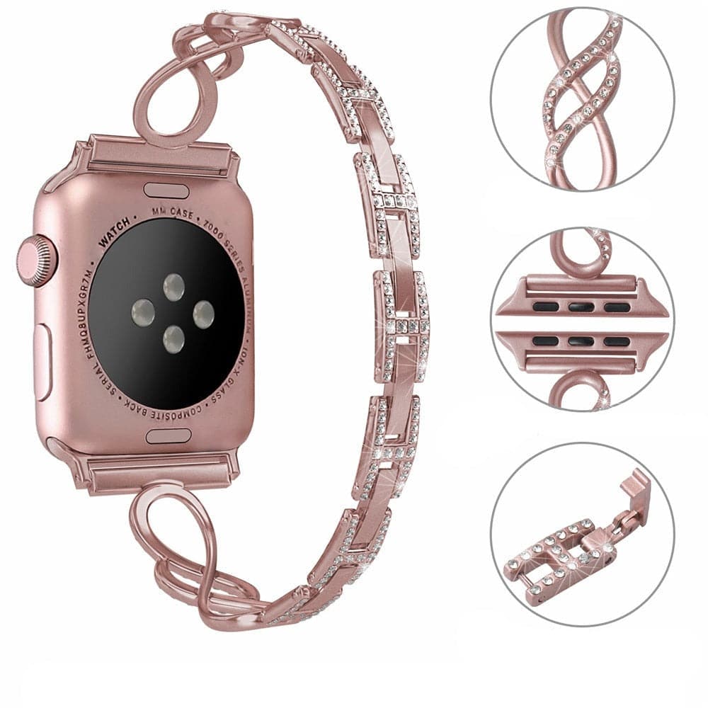 Diamante apple watch online strap