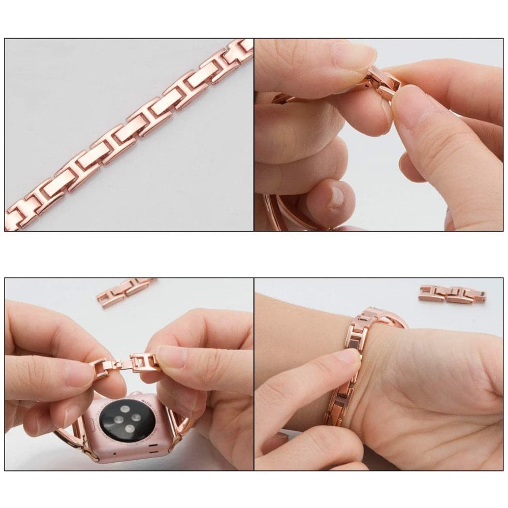 Bracelets Apple Watch 38 40 41 42 44 45 49 mm compatible serie 1 2 3 4 5 6 7 8 se et Ultra Bracelet diamanté eWatch Straps