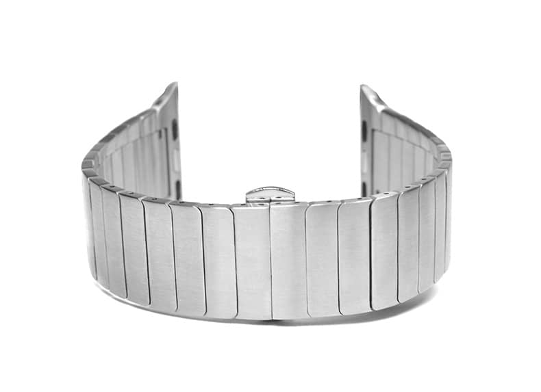 Bracelet en acier à lamelles pour Apple Watch